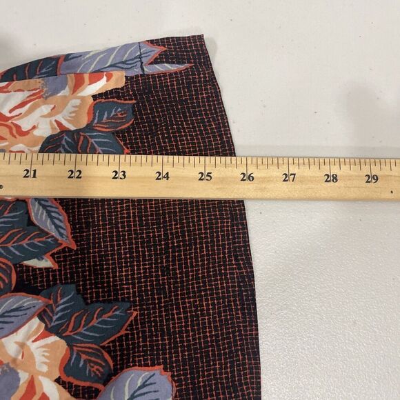 Anthropologie Womens S Black Floral Pull On Blake Pants High Rise Pockets Lounge - Picture 16 of 16